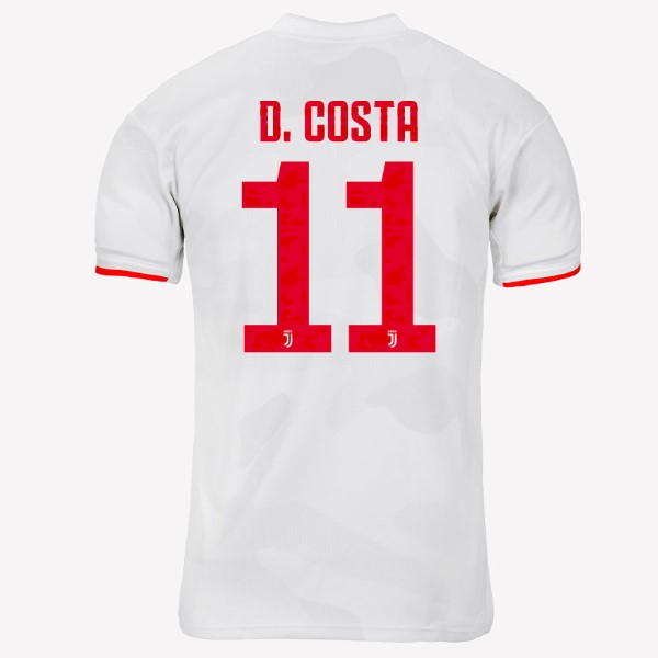 Maillot Football Juventus NO.11 D.Costa Exterieur 2019-20 Gris Blanc